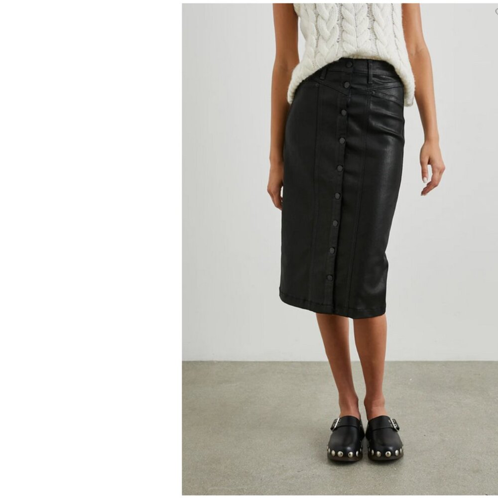 Rails Coated Noir Broadway Skirt